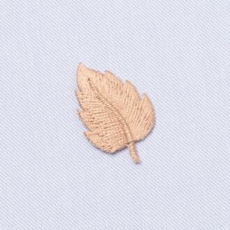 Aufbügler Blatt beige (ca. 2,5cm groß)