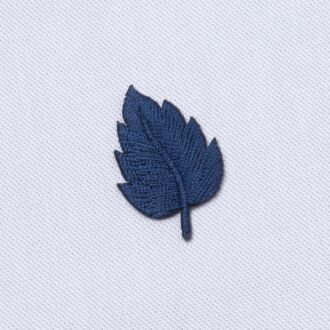 Aufbügler Blatt marine (ca. 2,5cm groß)