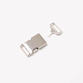 15mm Metall-Steckschnalle silber 