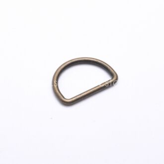 25mm D-Ring altmessing 