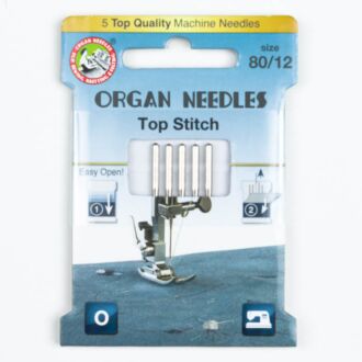 Organ Nähmaschinennadeln Top Stitch 80 Eco Pack