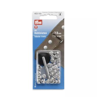 Prym Hohlnieten, 3-4mm, silber, 20 Stück