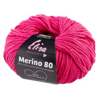 Elisa Wolle Merino 80, 50g - PINK - 7167
